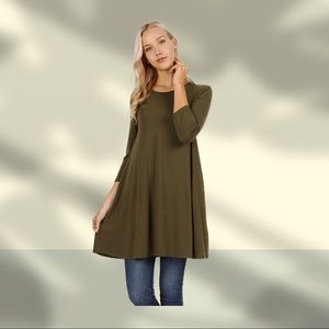 NWOT Zenana Tunic Top